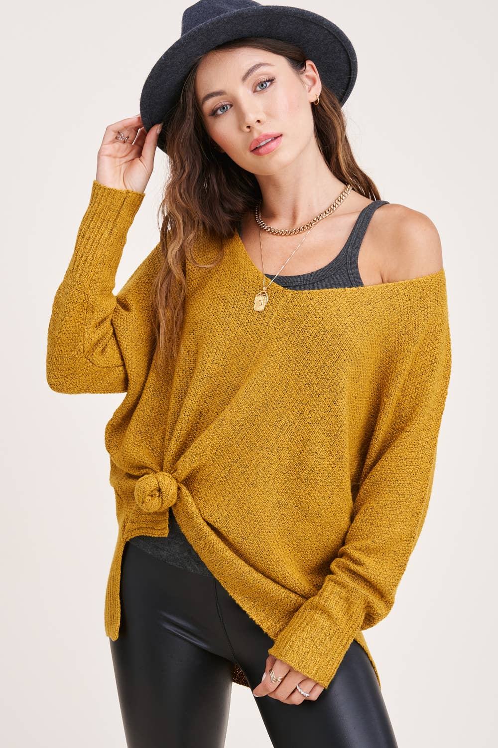 Mustard Spring Sweater