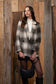 Plaid Notched Collar Blazer