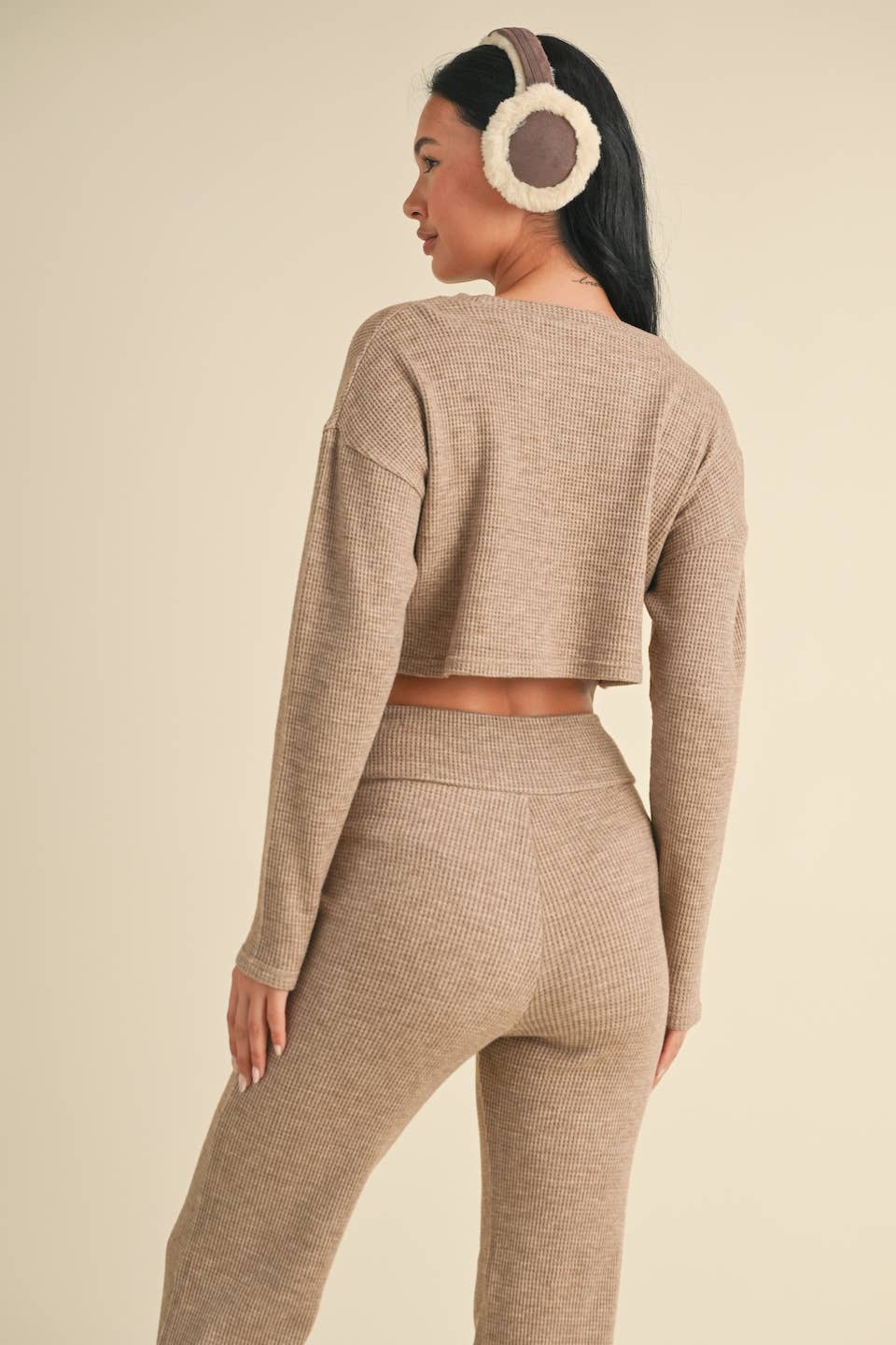 Waffle Knit Lounge Set