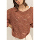 Pointelle Chunky Knit Sweater