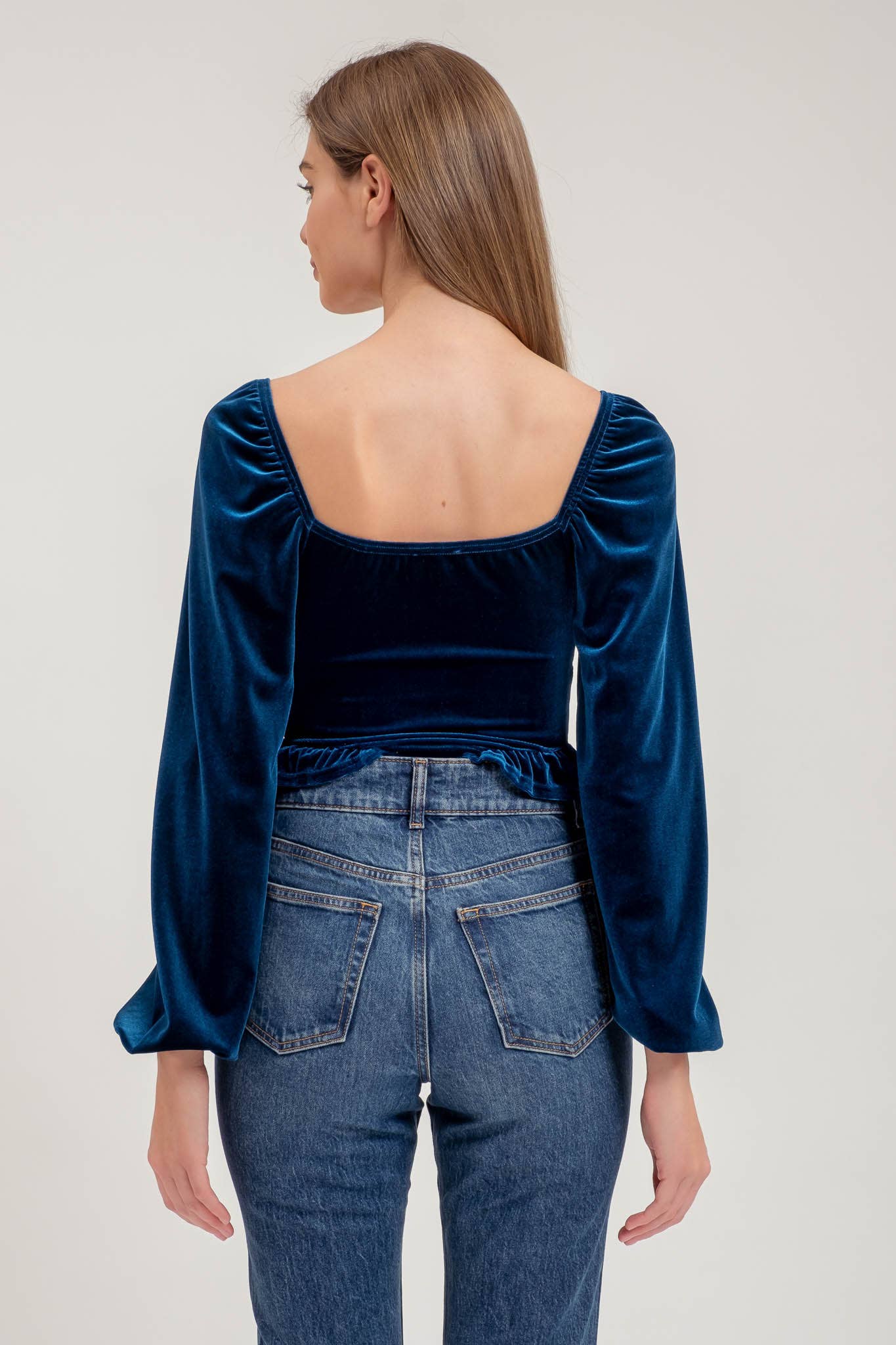 The Katrina Velvet Crop Top