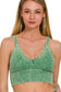 V-Neck Bra Tank - Green