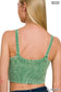 V-Neck Bra Tank - Green