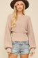 Eyelet Tie Sweater